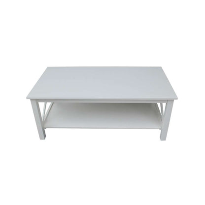International Concepts - Hampton Coffee Table in White Finish - OT08-70C veiw 6
