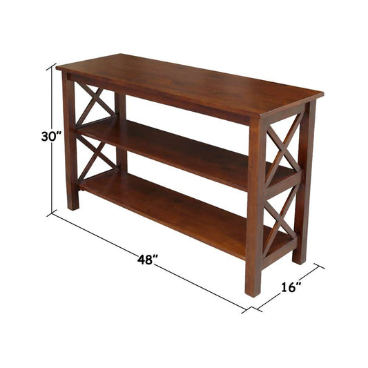 International Concepts - Hampton Console Table in Espresso Finish - OT581-70S veiw 2