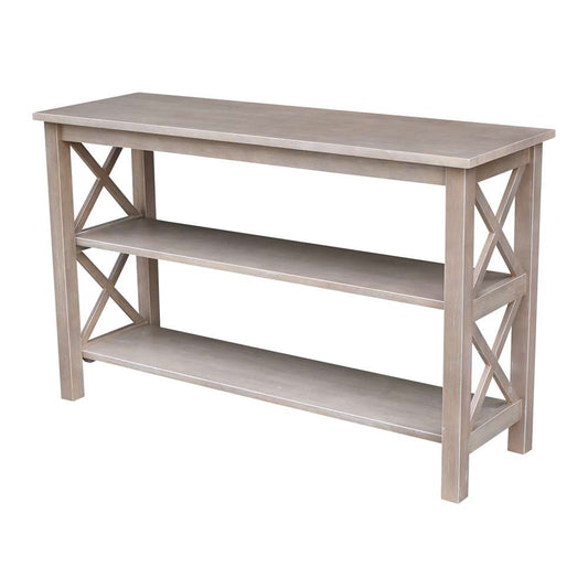 International Concepts - Hampton Console Table in Washed Gray Taupe Finish - OT09-70S veiw 1