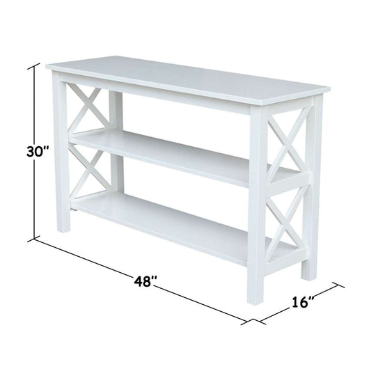 International Concepts - Hampton Console Table in White Finish - OT08-70S veiw 2