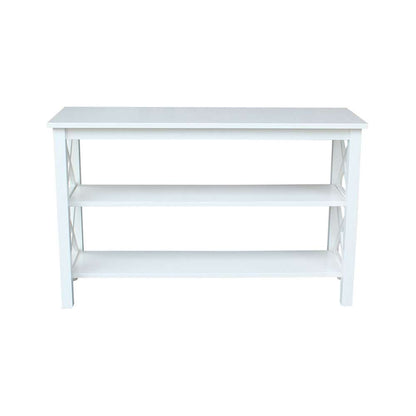 International Concepts - Hampton Console Table in White Finish - OT08-70S veiw 4