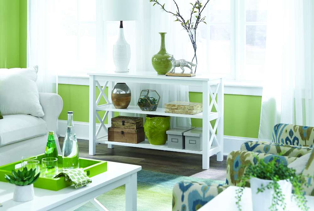 International Concepts - Hampton Console Table in White Finish - OT08-70S veiw 5