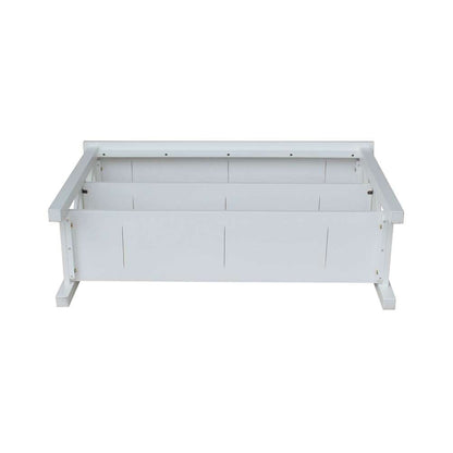 International Concepts - Hampton Console Table in White Finish - OT08-70S veiw 8