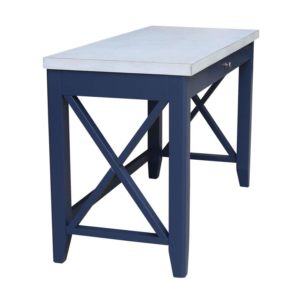 International Concepts - Hampton Desk in Blue/Chalk Finish - OF62-67X veiw 8