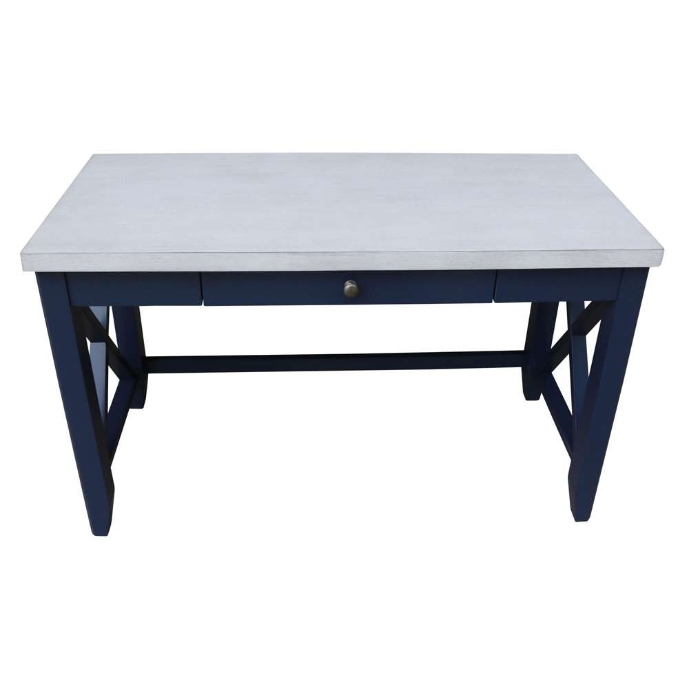International Concepts - Hampton Desk in Blue/Chalk Finish - OF62-67X veiw 10