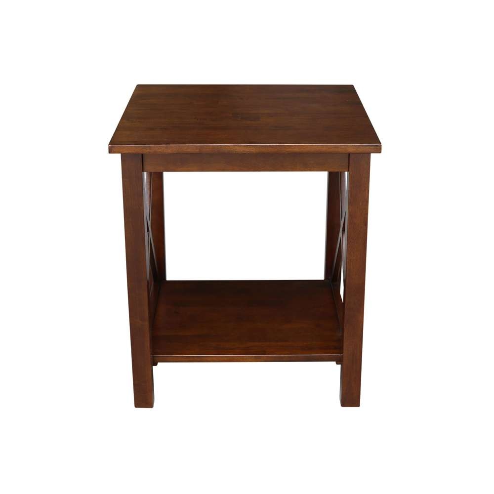 International Concepts - Hampton End Table in Espresso Finish - OT581-70E veiw 3