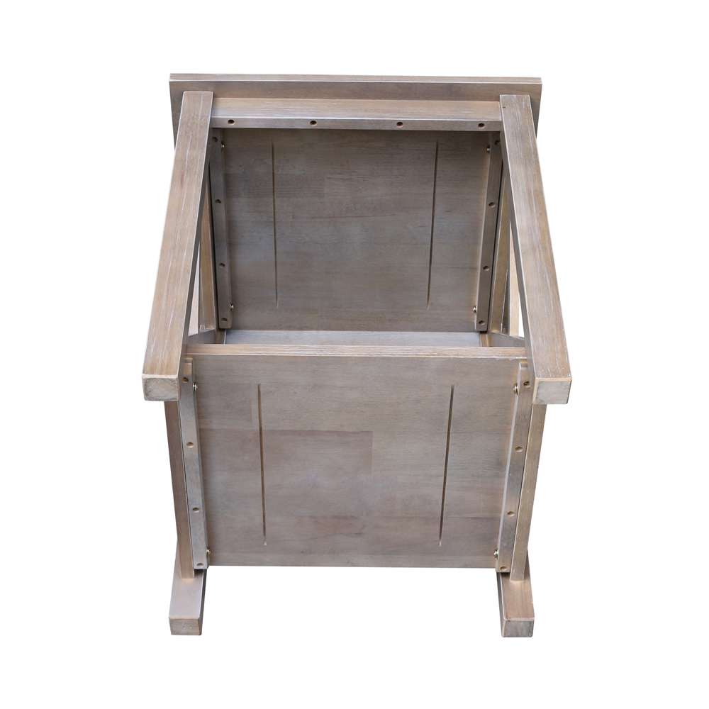 International Concepts - Hampton End Table in Washed Gray Taupe Finish - OT09-70E veiw 5