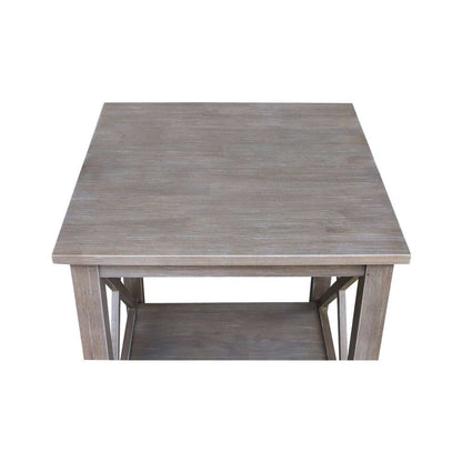 International Concepts - Hampton End Table in Washed Gray Taupe Finish - OT09-70E veiw 6
