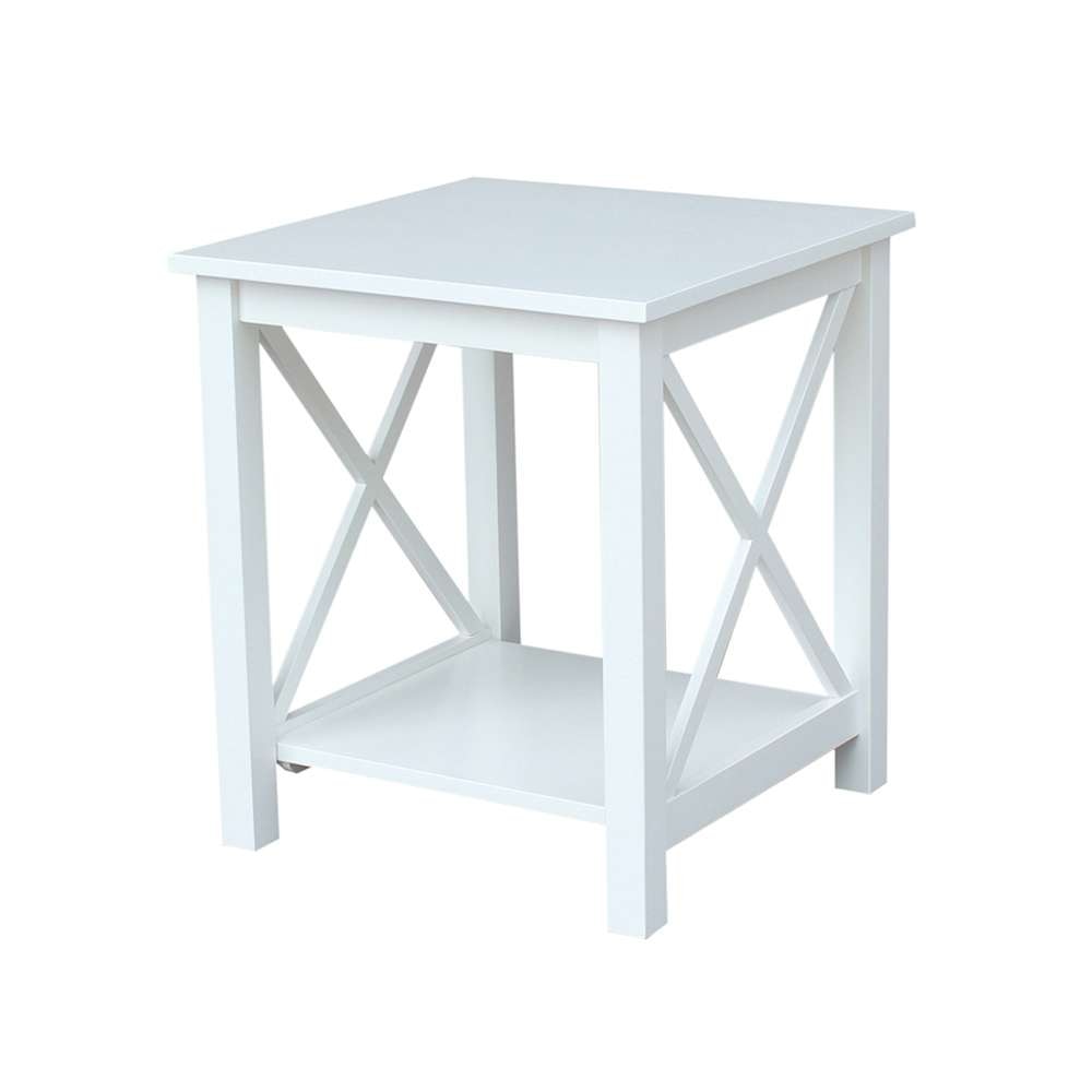 International Concepts - Hampton End Table in White Finish - OT08-70E veiw 1