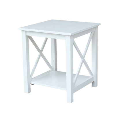 International Concepts - Hampton End Table in White Finish - OT08-70E veiw 1