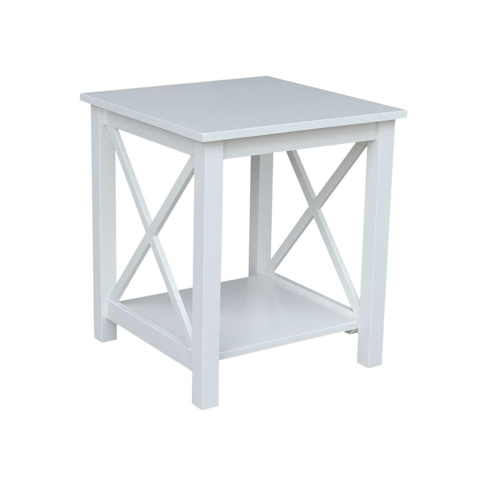 International Concepts - Hampton End Table in White Finish - OT08-70E veiw 2
