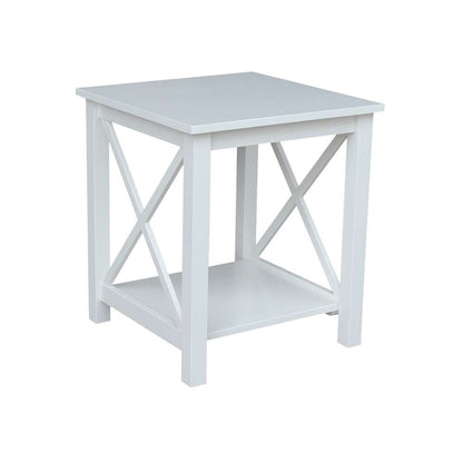 International Concepts - Hampton End Table in White Finish - OT08-70E veiw 2