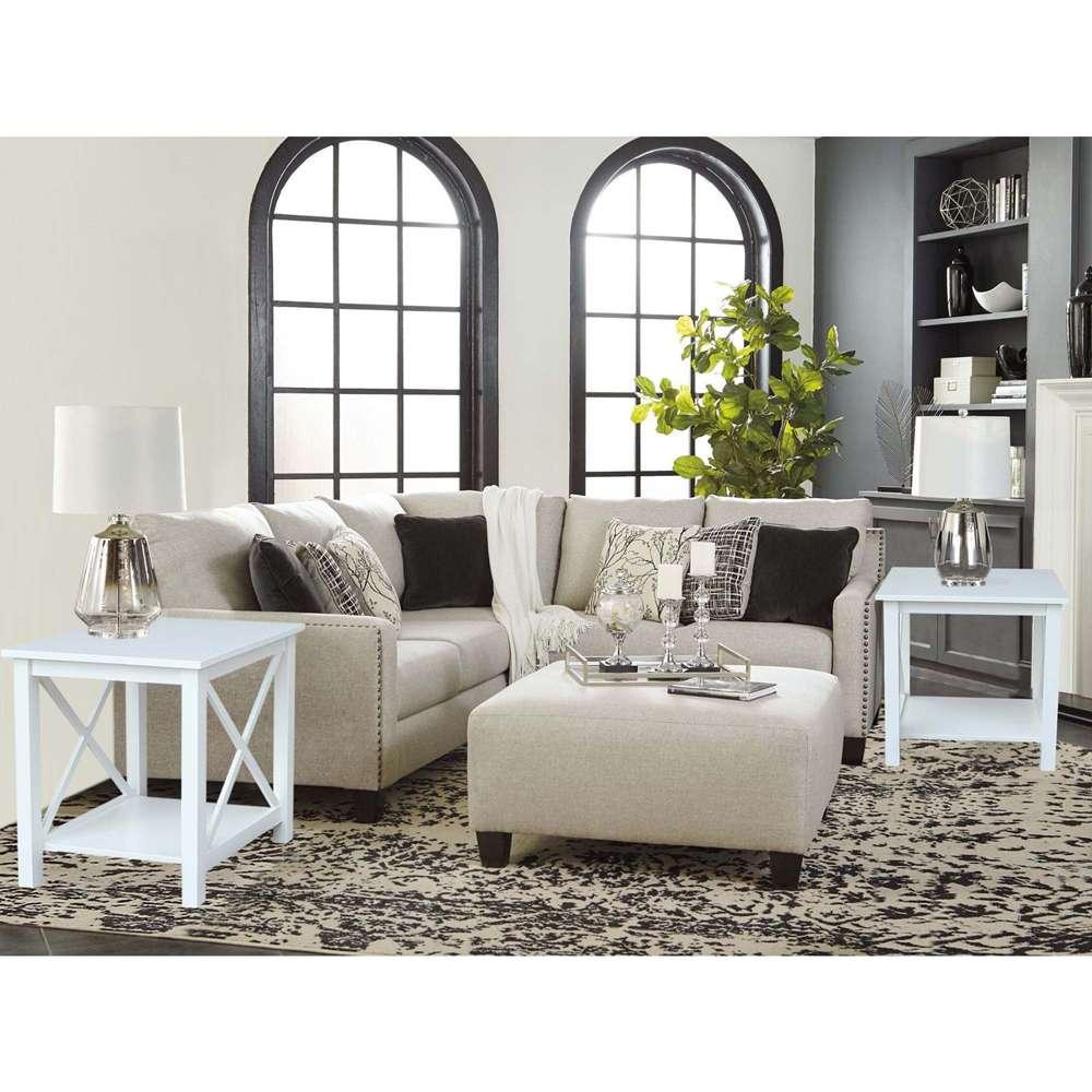 International Concepts - Hampton End Table in White Finish - OT08-70E veiw 4