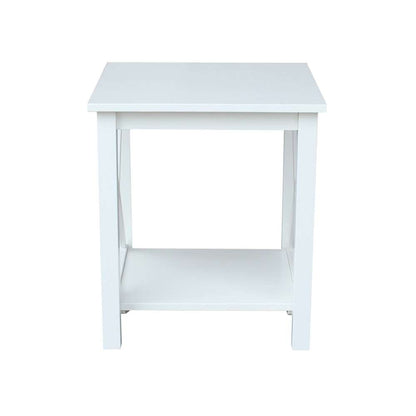International Concepts - Hampton End Table in White Finish - OT08-70E veiw 5