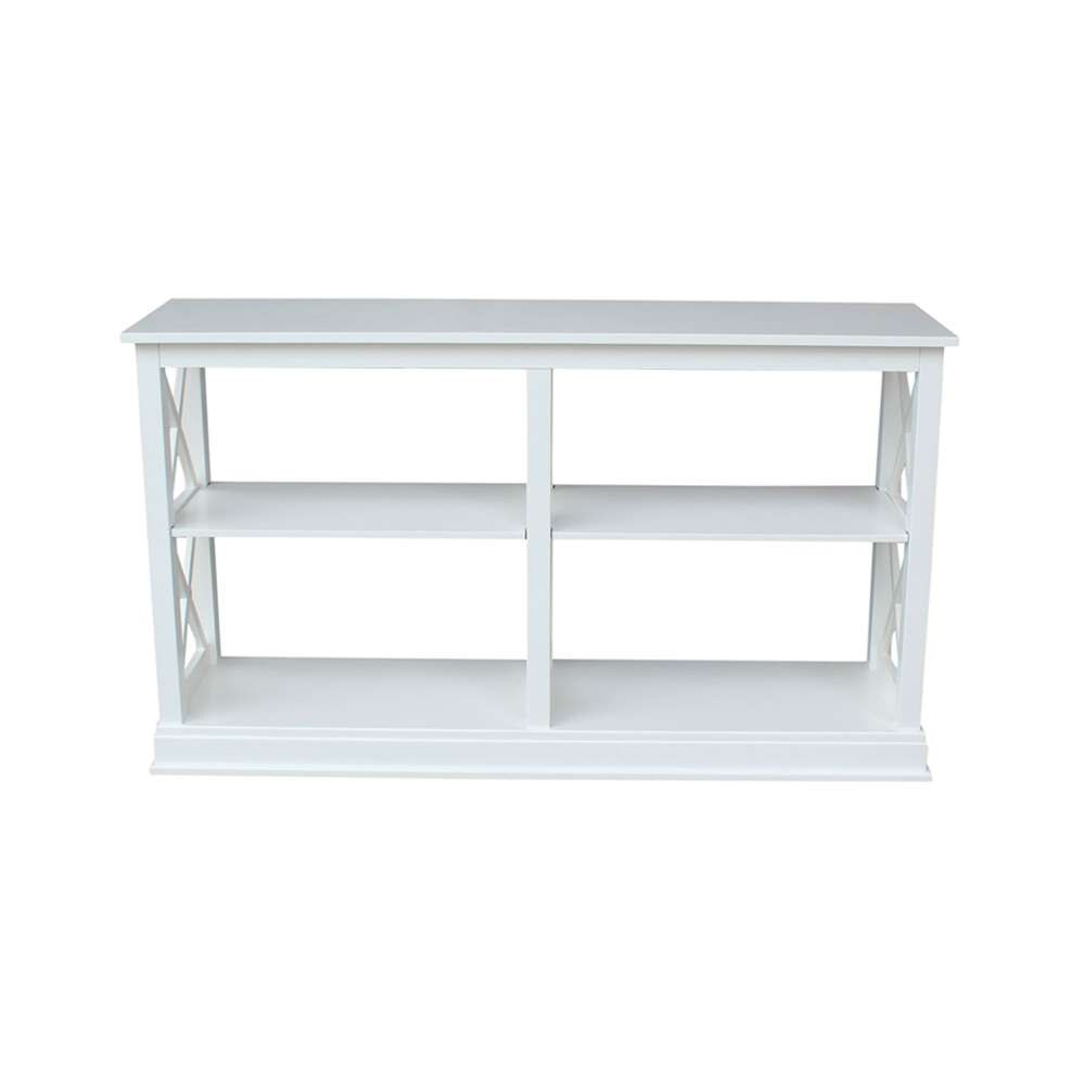 International Concepts - Hampton Sofa - Server Table with Shelves in White Finish - OT08-70SL veiw 4