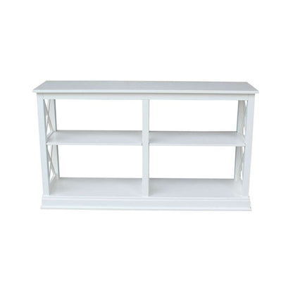 International Concepts - Hampton Sofa - Server Table with Shelves in White Finish - OT08-70SL veiw 4