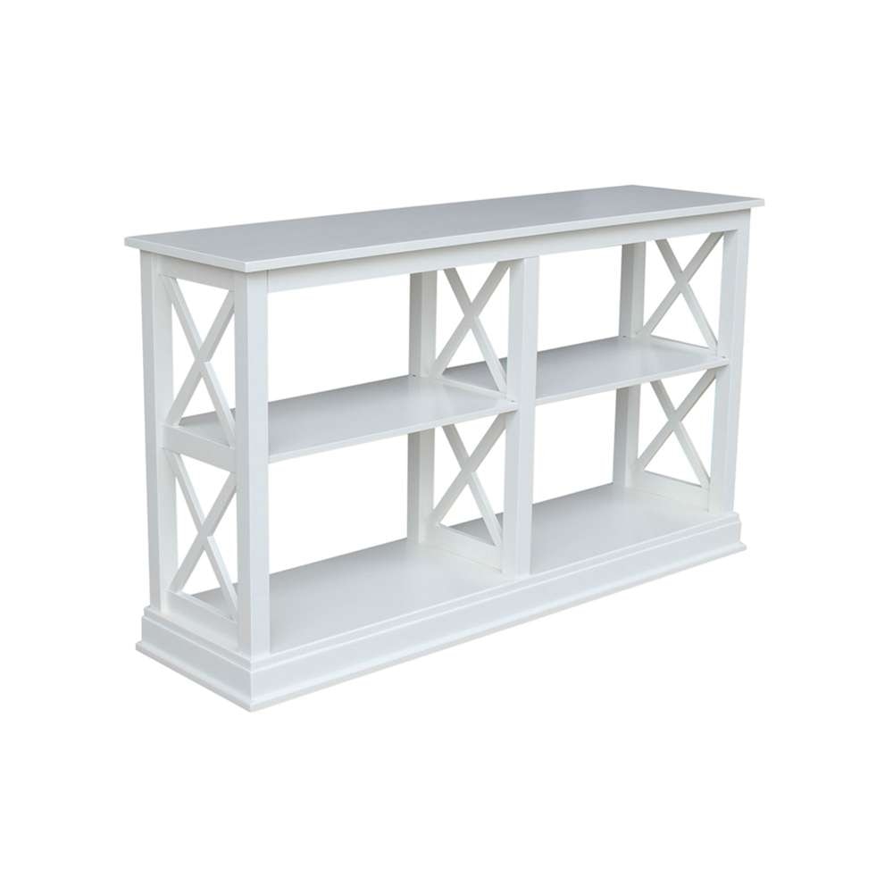 International Concepts - Hampton Sofa - Server Table with Shelves in White Finish - OT08-70SL veiw 6