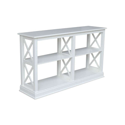 International Concepts - Hampton Sofa - Server Table with Shelves in White Finish - OT08-70SL veiw 6