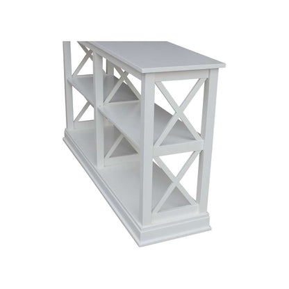 International Concepts - Hampton Sofa - Server Table with Shelves in White Finish - OT08-70SL veiw 7