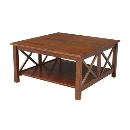 International Concepts - Hampton Square Coffee Table in Espresso Finish - OT581-70SC veiw 1