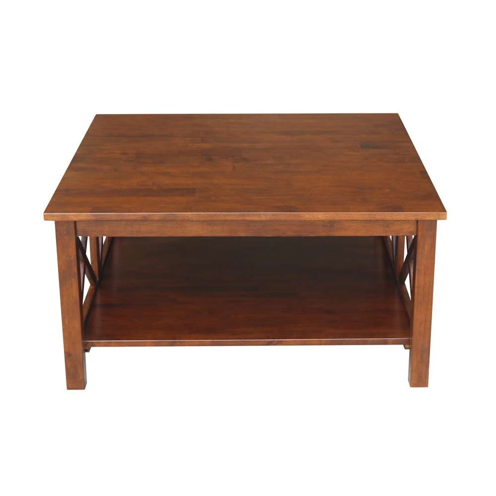 International Concepts - Hampton Square Coffee Table in Espresso Finish - OT581-70SC veiw 3