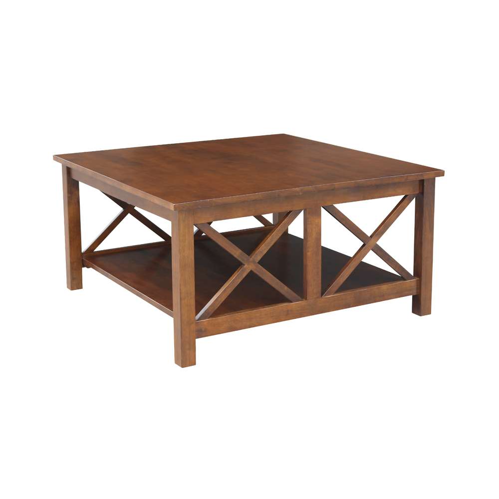 International Concepts - Hampton Square Coffee Table in Espresso Finish - OT581-70SC veiw 4