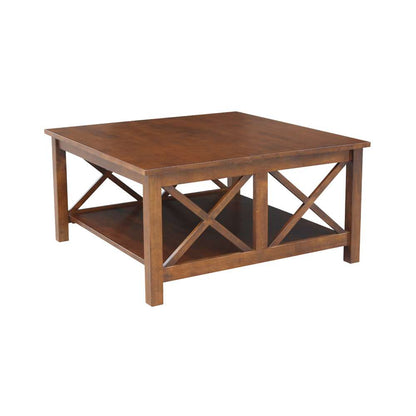 International Concepts - Hampton Square Coffee Table in Espresso Finish - OT581-70SC veiw 4