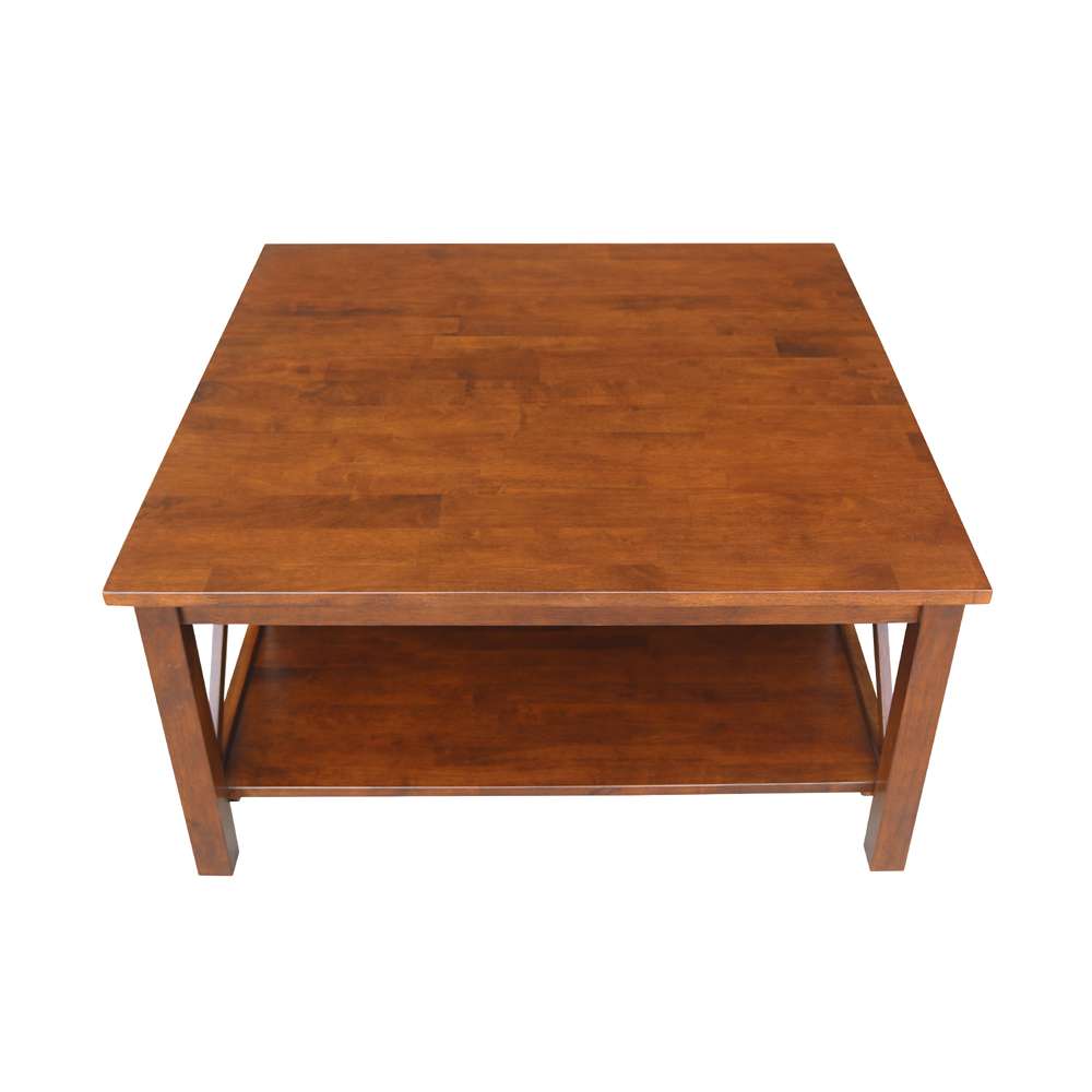 International Concepts - Hampton Square Coffee Table in Espresso Finish - OT581-70SC veiw 6