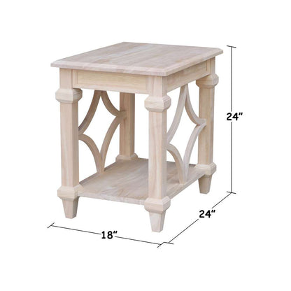 International Concepts - Josephine End Table - OT-19E veiw 2