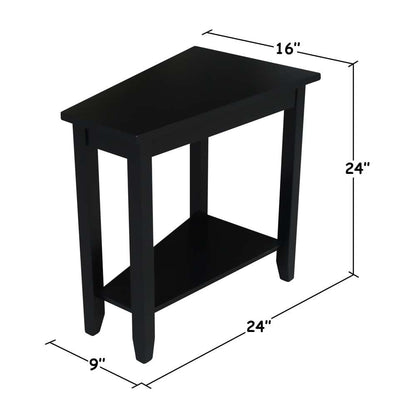 International Concepts - Keystone Accent Table in Black Finish - OT46-45 veiw 2