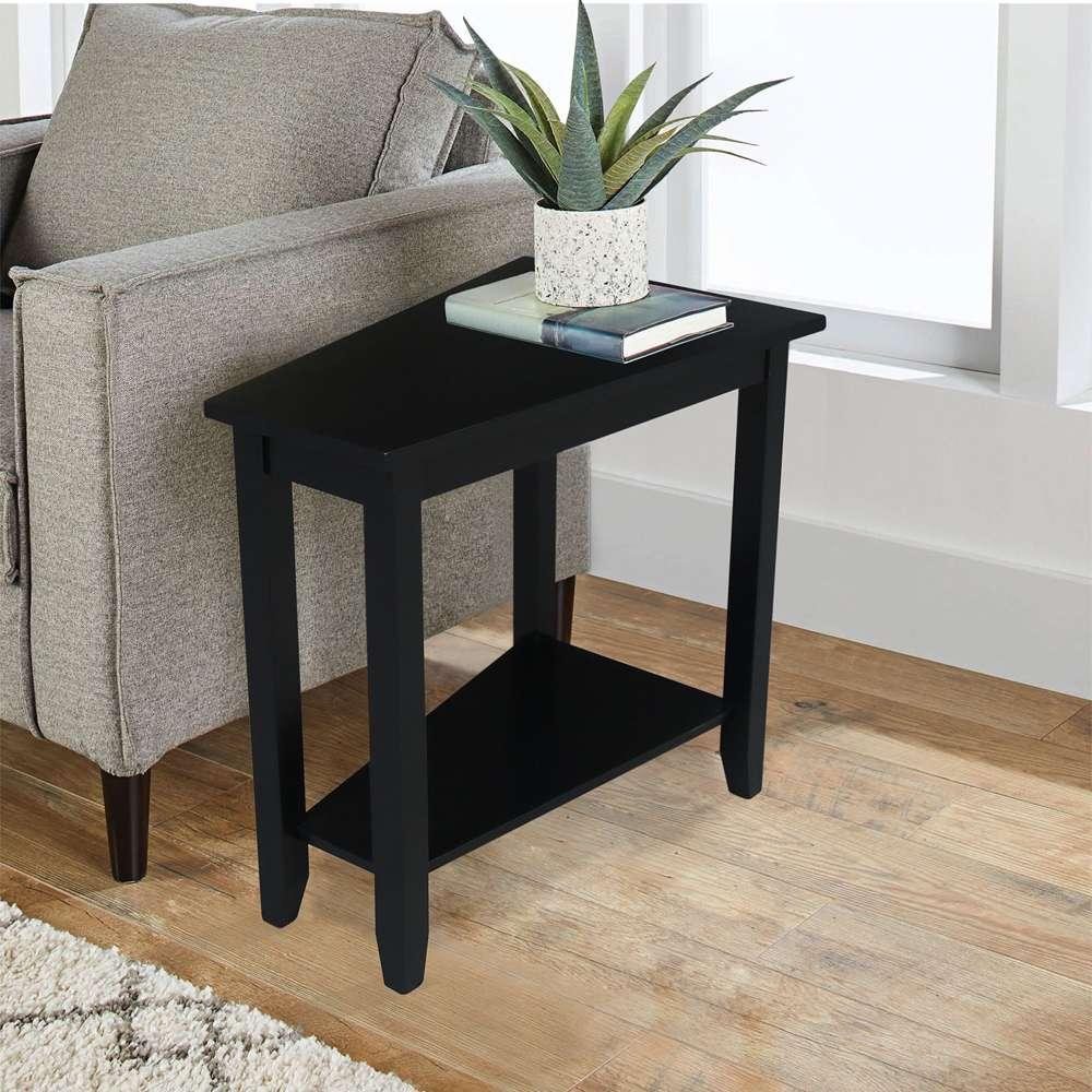 International Concepts - Keystone Accent Table in Black Finish - OT46-45 veiw 3