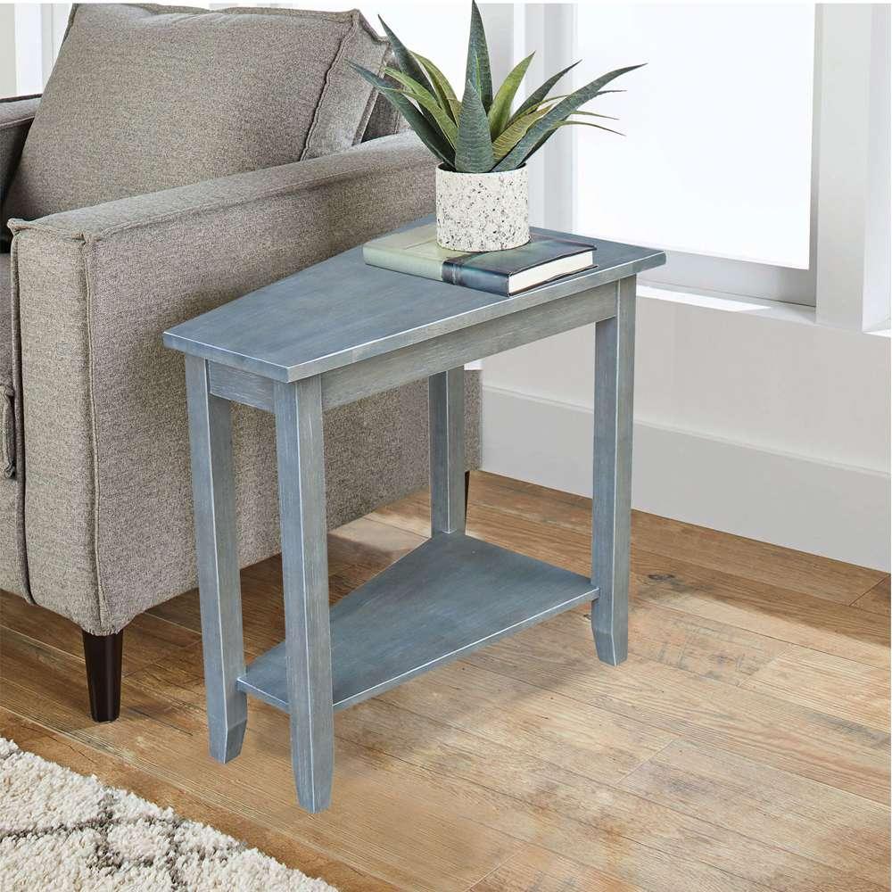 International Concepts - Keystone Accent Table in Heather Grey-Antique Washed Finish - OT105-45 veiw 3