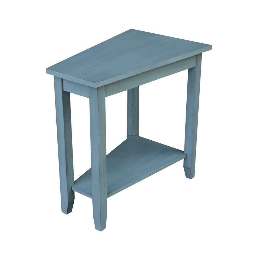 International Concepts - Keystone Accent Table in Ocean Blue - Antique Rubbed Finish - OT32-45 veiw 1