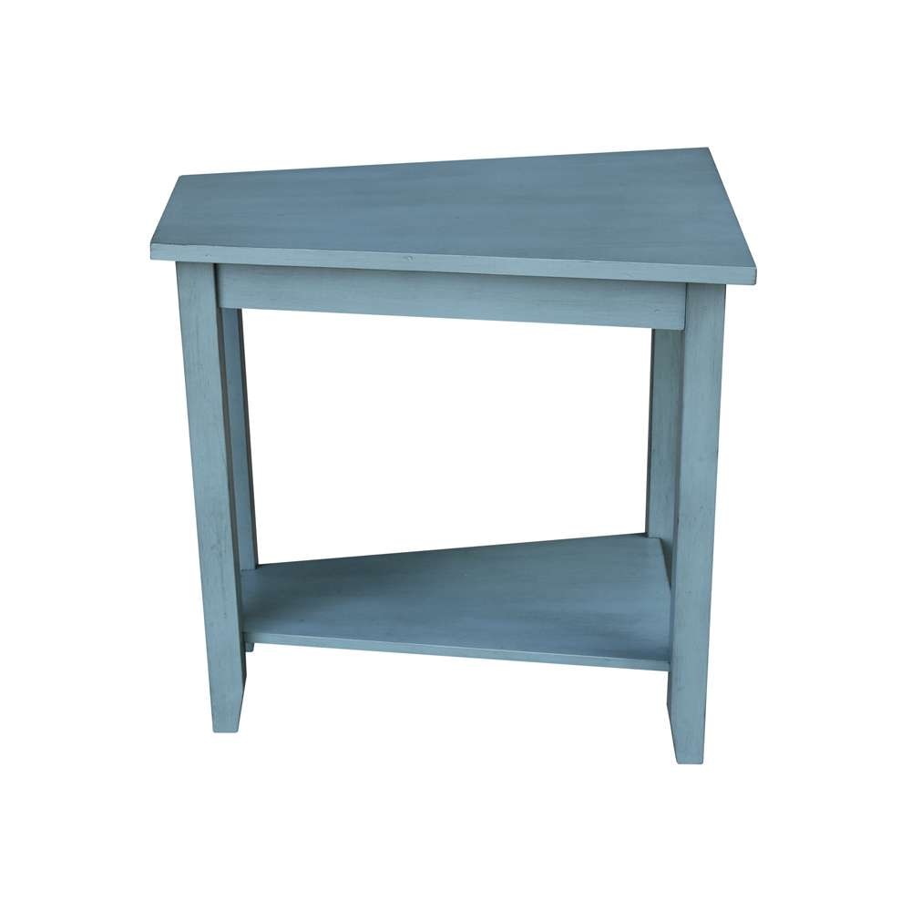 International Concepts - Keystone Accent Table in Ocean Blue - Antique Rubbed Finish - OT32-45 veiw 4