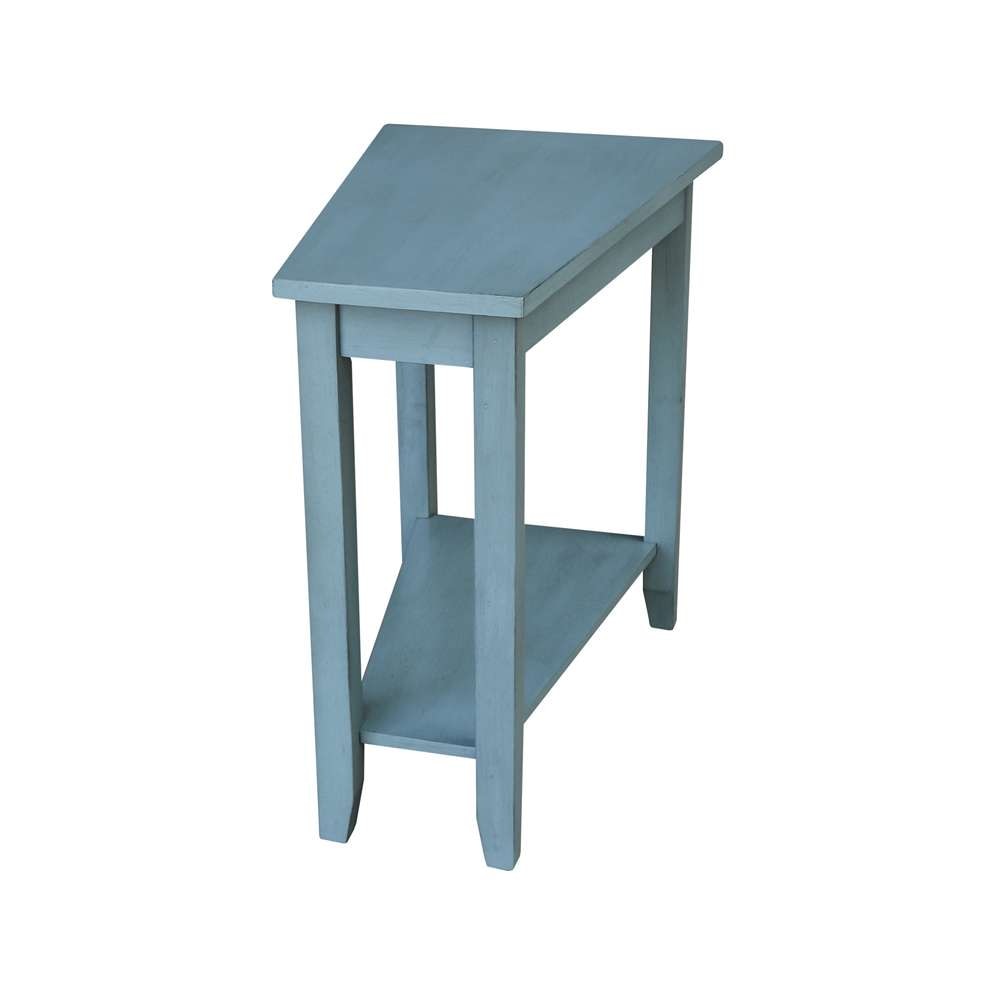 International Concepts - Keystone Accent Table in Ocean Blue - Antique Rubbed Finish - OT32-45 veiw 5