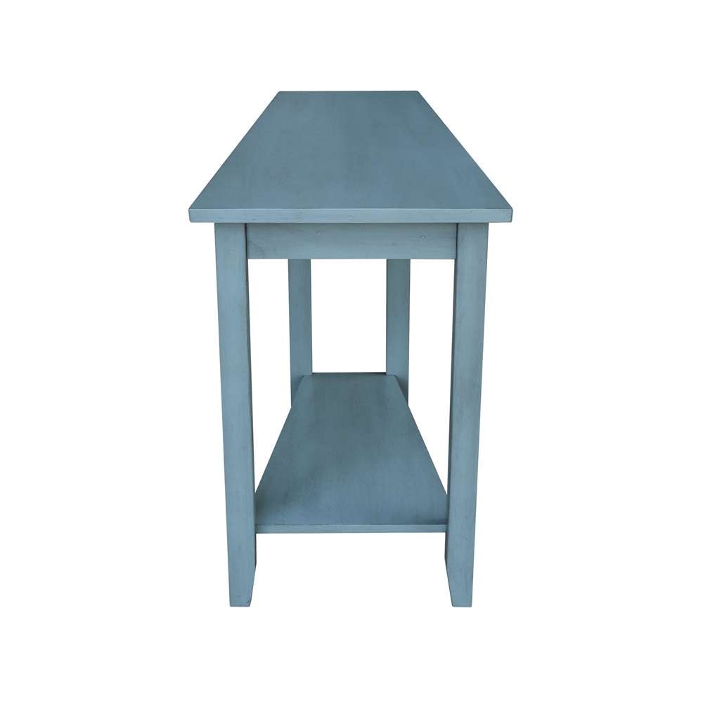 International Concepts - Keystone Accent Table in Ocean Blue - Antique Rubbed Finish - OT32-45 veiw 6