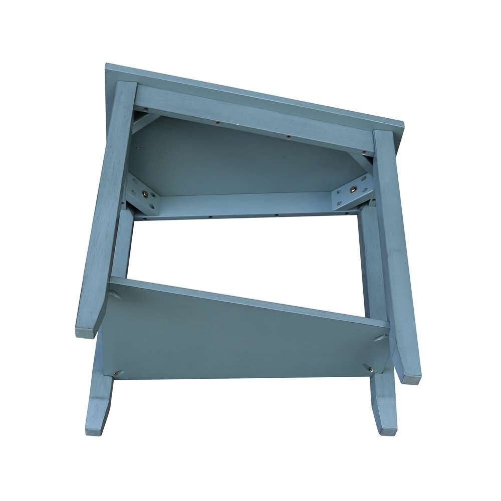 International Concepts - Keystone Accent Table in Ocean Blue - Antique Rubbed Finish - OT32-45 veiw 8