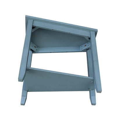 International Concepts - Keystone Accent Table in Ocean Blue - Antique Rubbed Finish - OT32-45 veiw 8