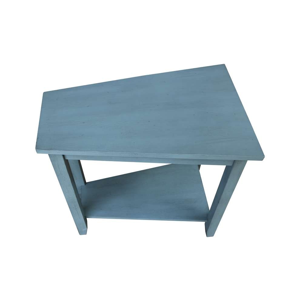 International Concepts - Keystone Accent Table in Ocean Blue - Antique Rubbed Finish - OT32-45 veiw 9
