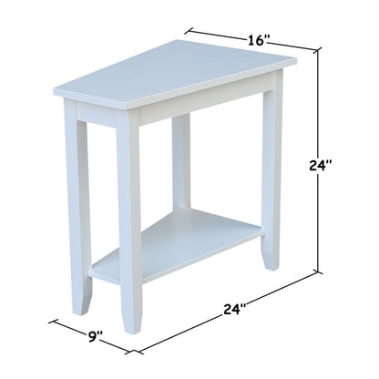 International Concepts - Keystone Accent Table in White Finish - OT08-45 veiw 2