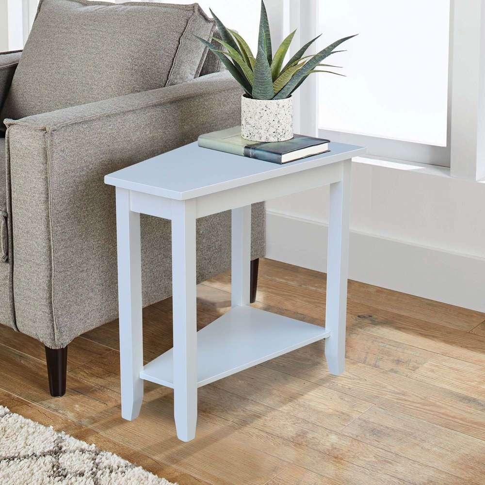 International Concepts - Keystone Accent Table in White Finish - OT08-45 veiw 3