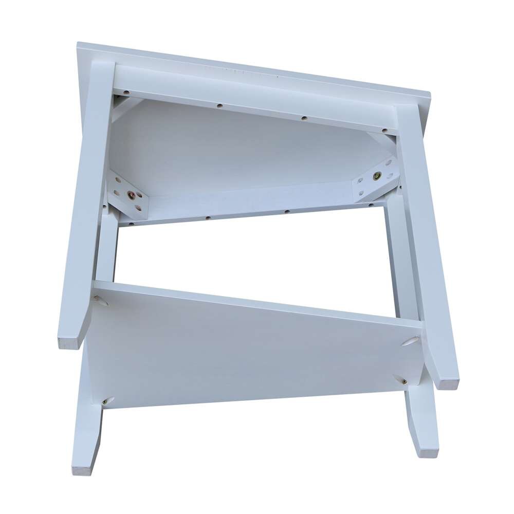 International Concepts - Keystone Accent Table in White Finish - OT08-45 veiw 7