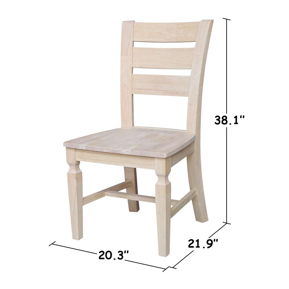 International Concepts - Ladderback Vista Chair (Set of 2) - C-57P veiw 3