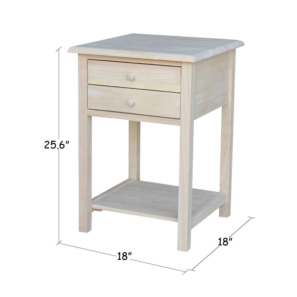 International Concepts - Lamp Table W/2 Drawers  - OT-92 veiw 3