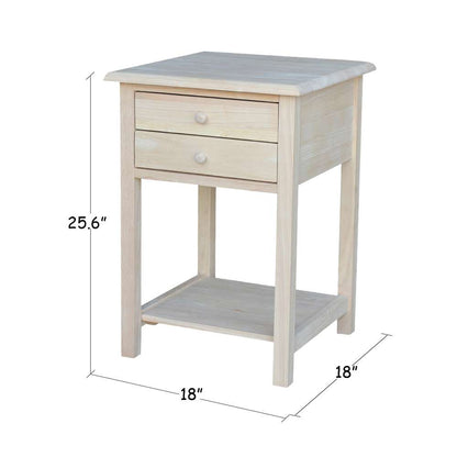 International Concepts - Lamp Table W/2 Drawers  - OT-92 veiw 3