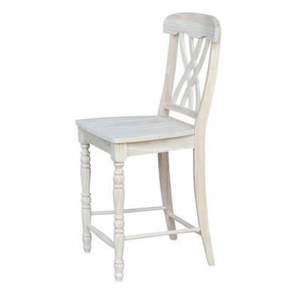 International Concepts - Lattice Counter Height Stool - 24inSH - S-3902 veiw 5