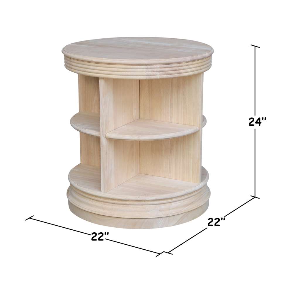 International Concepts - Library End Table - Round - OT-47ER veiw 2
