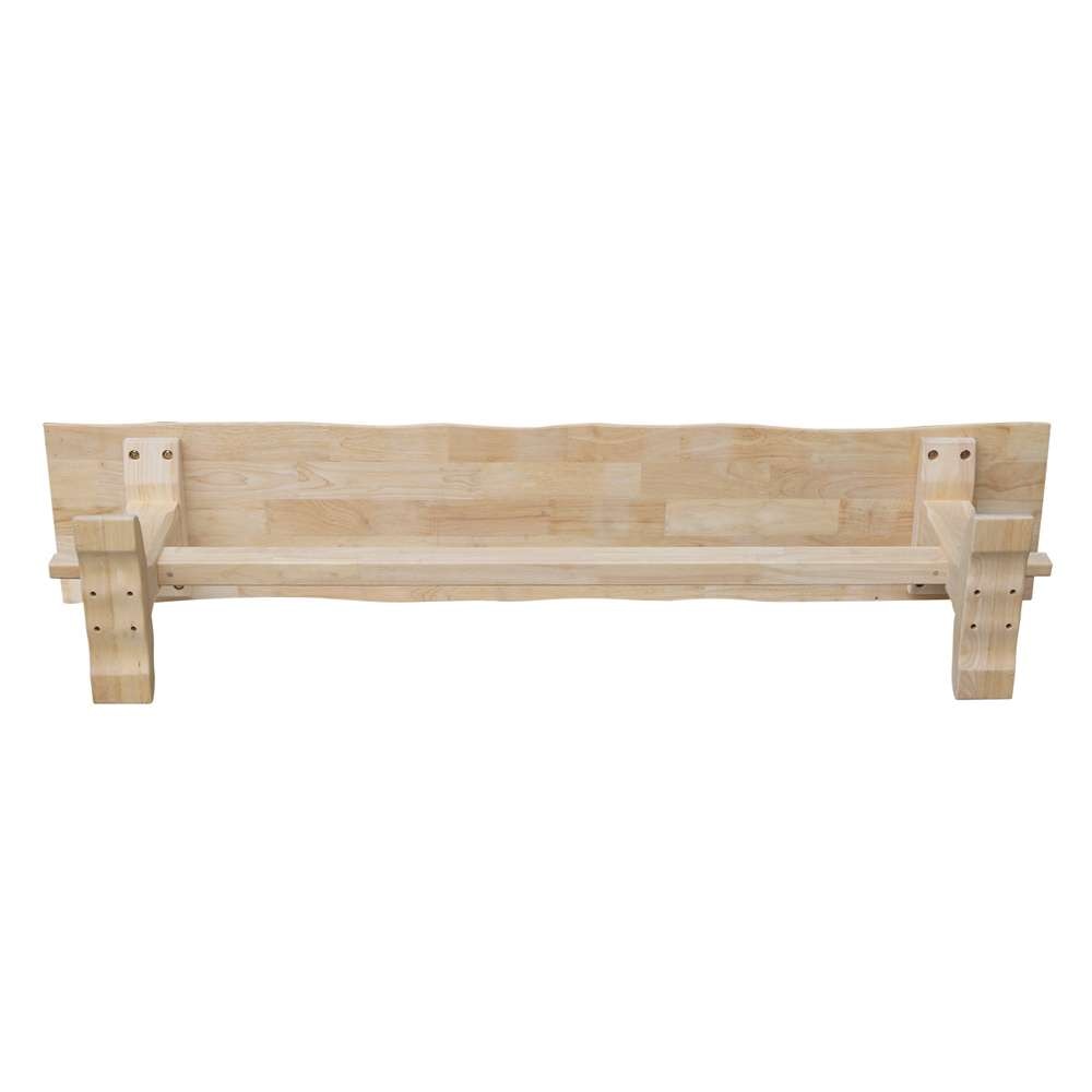 International Concepts - Live Edge Trestle Bench  - KBE-7214 veiw 6