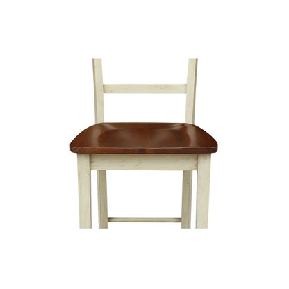 International Concepts - Madrid Counter Height Stool - 24inSH in Antiqued Almond/Espresso Finish - S12-402 veiw 11