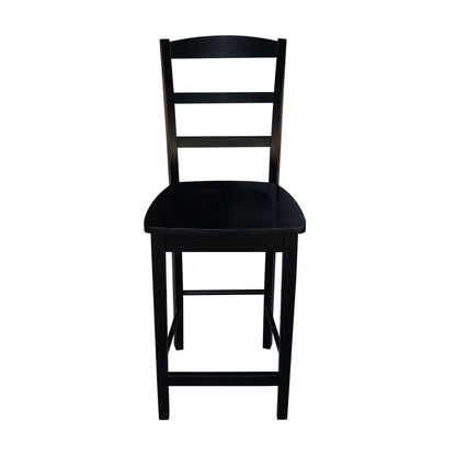 International Concepts - Madrid Counter Height Stool - 24inSH in Black Finish - S46-402 veiw 5